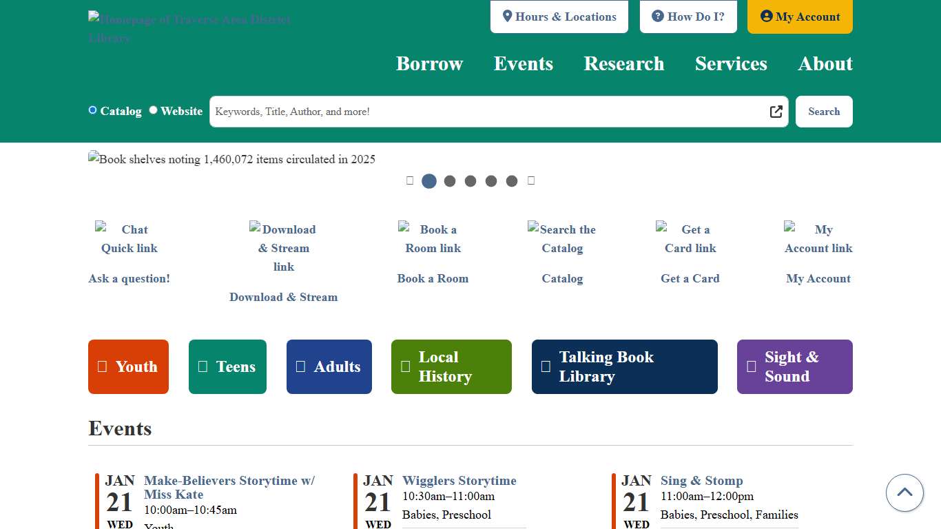 Home | Traverse Area District Library